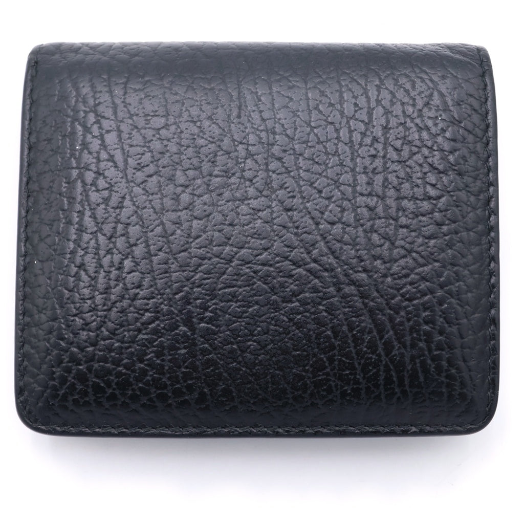 Maison Margiela(メゾンマルジェラ) Compact Bi Fold Wallet コンパクト フォールド ウォレット レザー二つ折り財布 ブラック S56UI0140 S56UI0140 箱