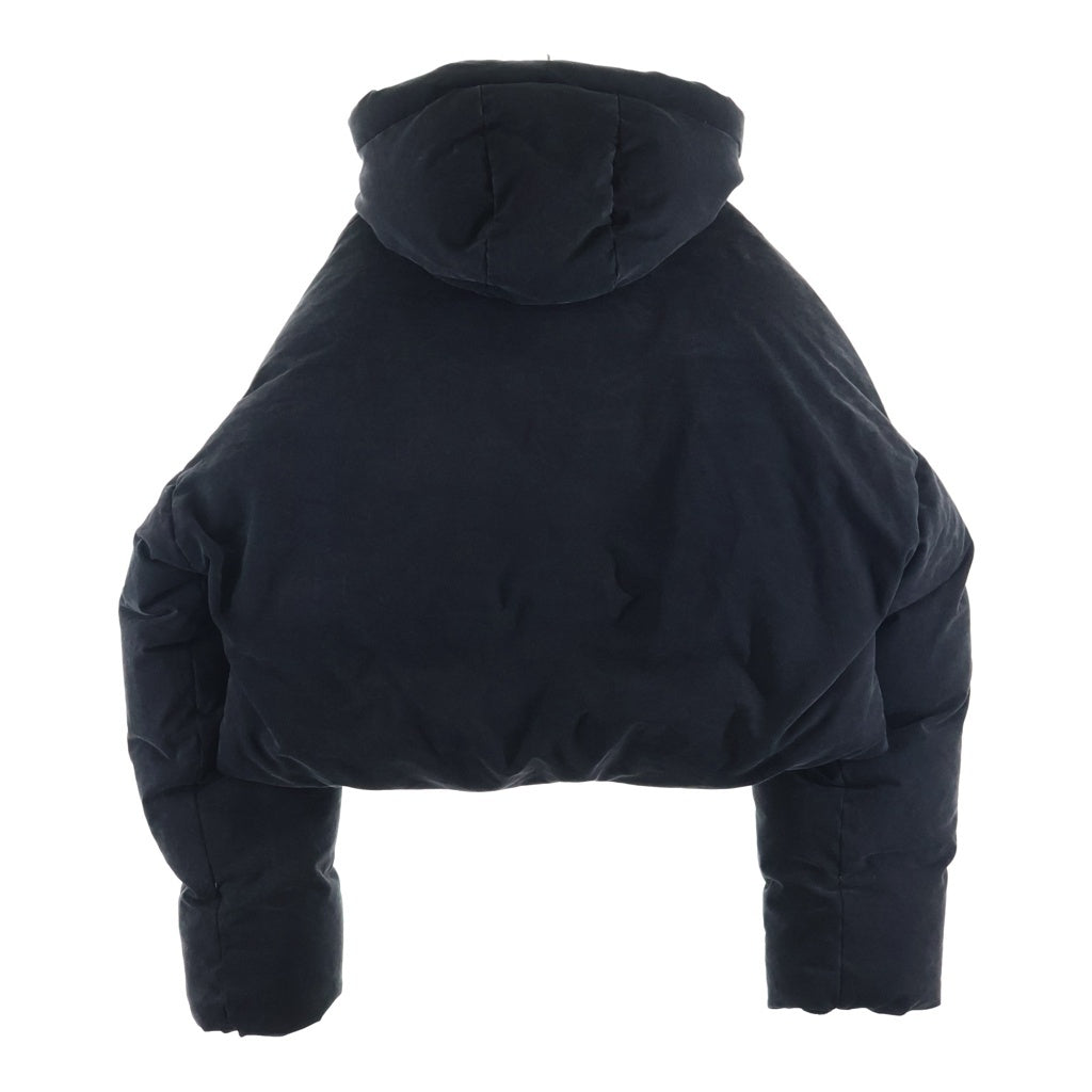 entire studios(エンタイア スタジオ) MML HOODED COTTON PUFFER コットン パファー クロップド丈 ダウンジャケット ブラック