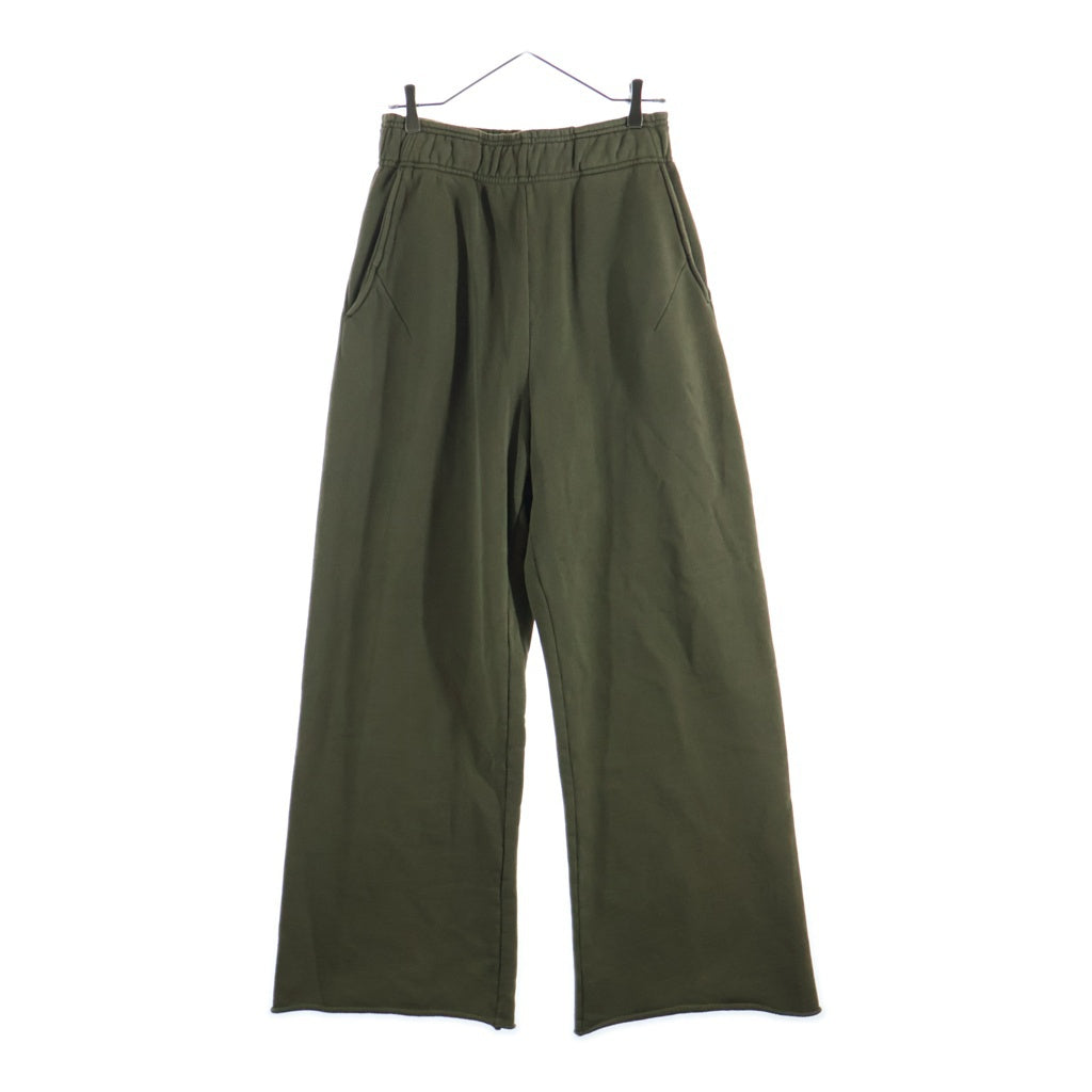 entire studios(エンタイア スタジオ) FULL SWEATPANT ウォッシュ加工 コットン スウェットパンツ カーキ ES2489