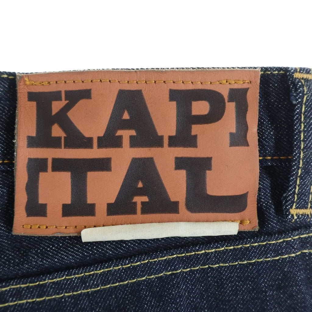 KAPITAL(キャピタル) 5P OKABELLBO フレア デニムパンツ インディゴ SLP108