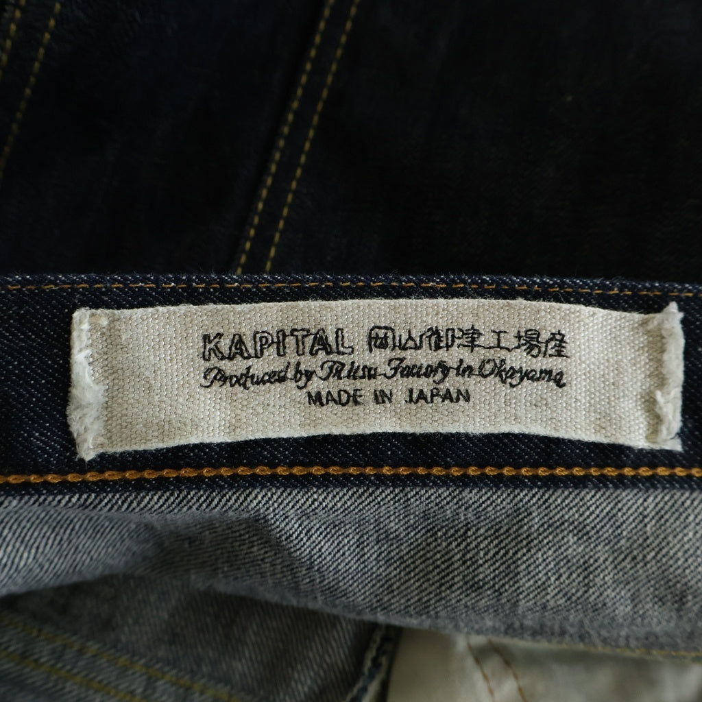 KAPITAL(キャピタル) 5P OKABELLBO フレア デニムパンツ インディゴ SLP108