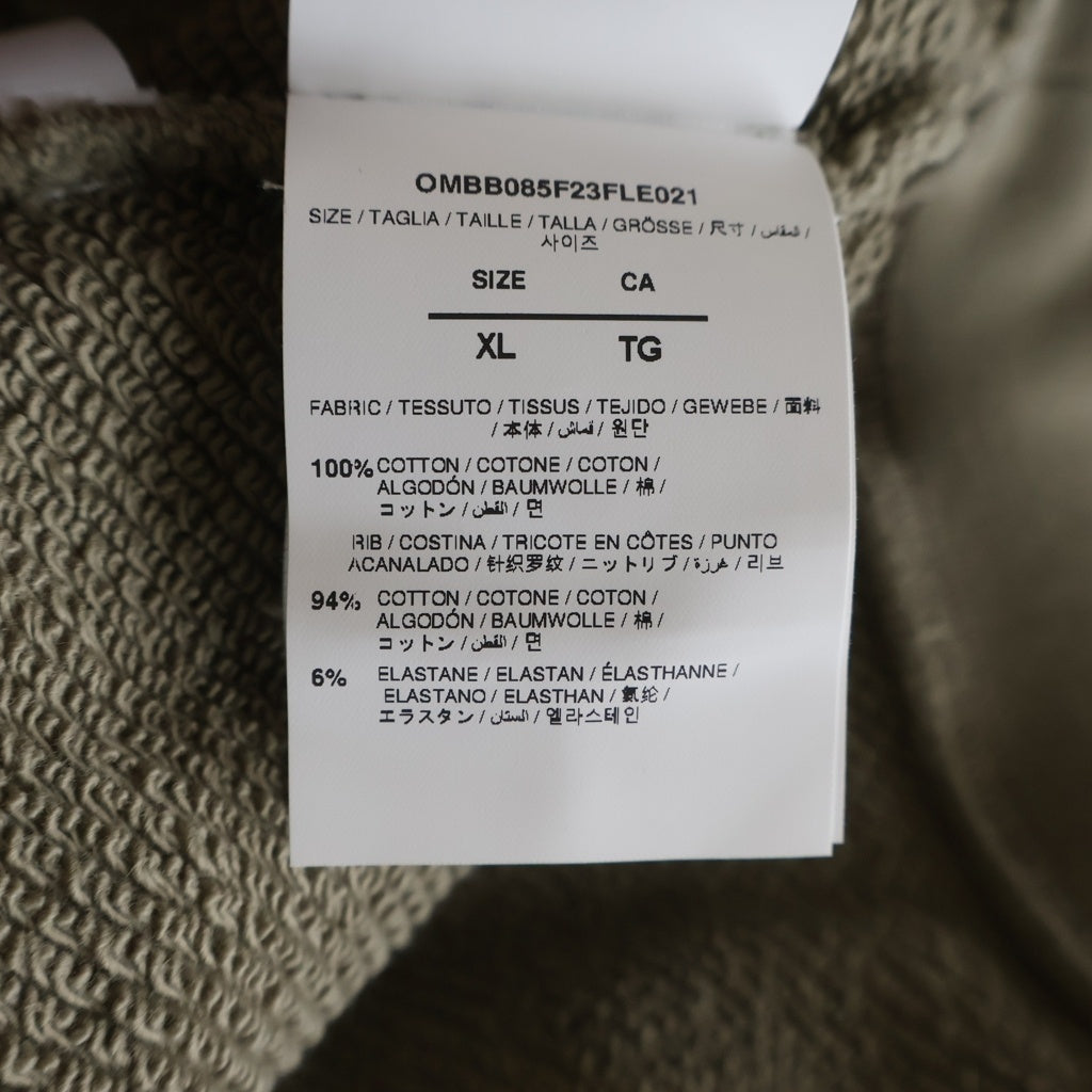 OFF-WHITE(オフホワイト) Laundry Khaki Textured Logo Hoodie
