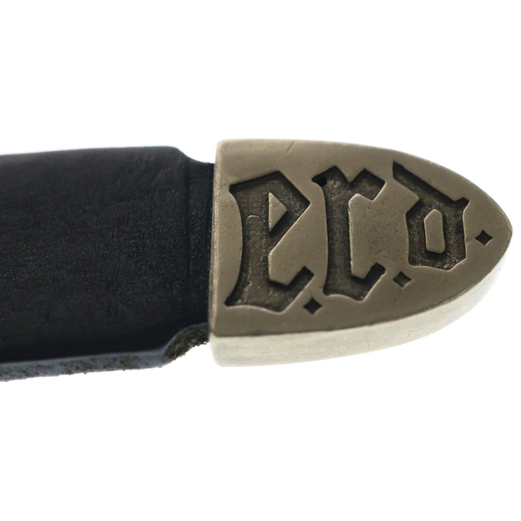 ENFANTS RICHES DEPRIMES(アンファンリッシュデプリメ) Floral Buckle Leather Belt フローラル バックル バットモチーフ レザーベルト ブラック
