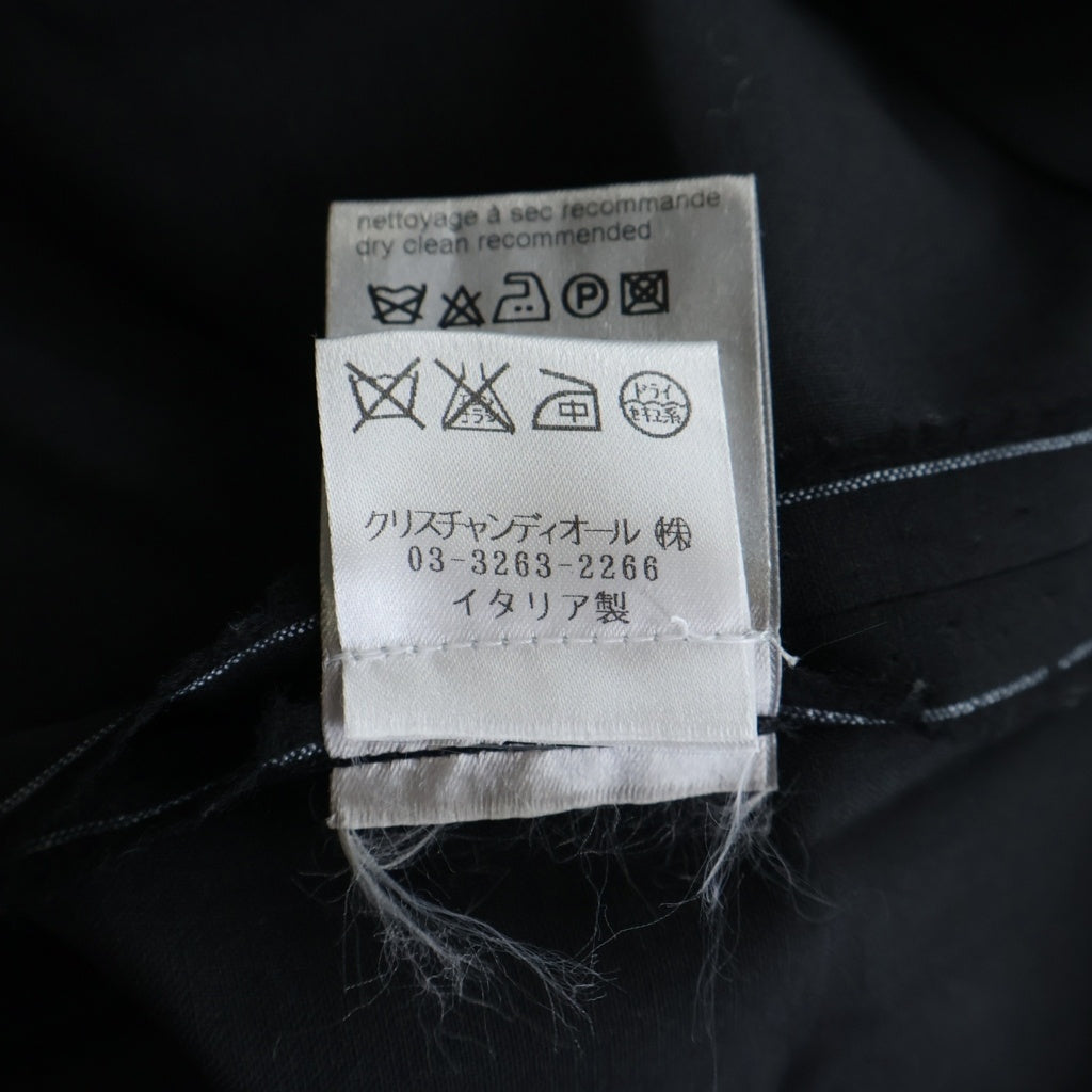 DIOR(ディオール) Vネック ウール ノースリーブ ベスト ブラック 0E4154551559