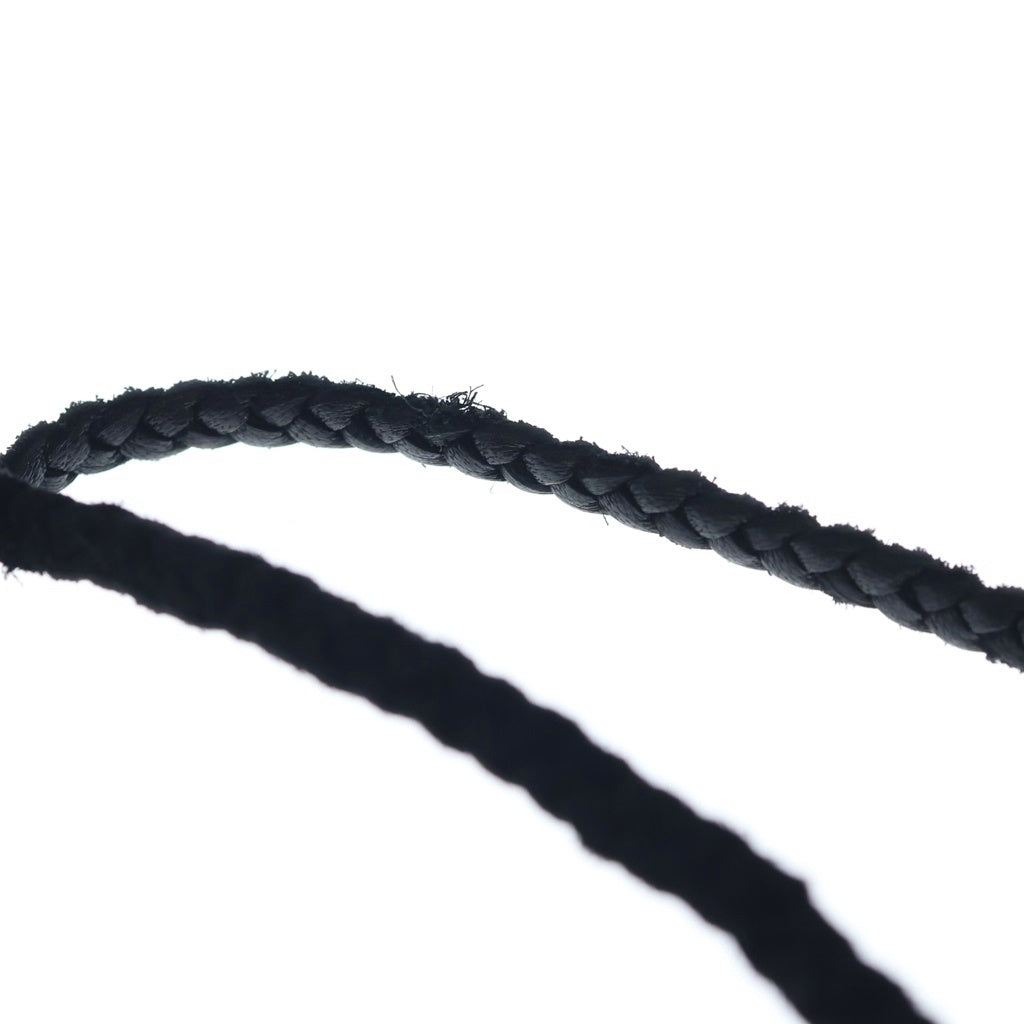 CHROME HEARTS(クロムハーツ) LEATHER BRAID スクロールレザーブレード シルバーネックレス ‐