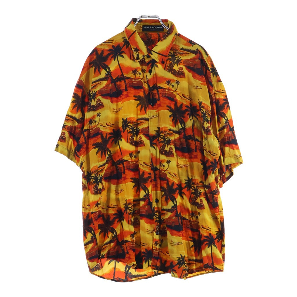 BALENCIAGA(バレンシアガ) 13SS パームツリー アロハ半袖シャツ レーヨンシャツ マルチカラー 508469 TYA51 508469 TYA51