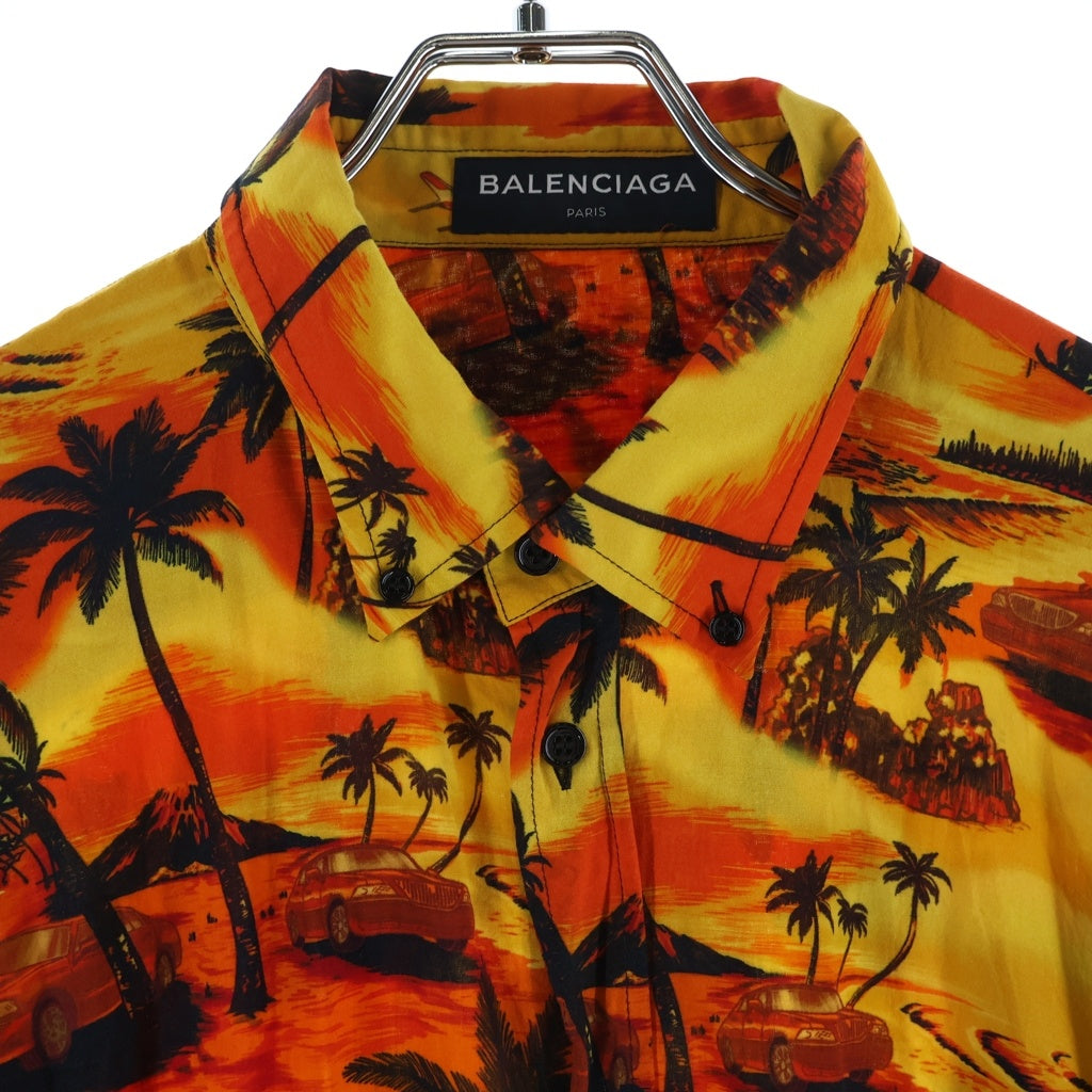 BALENCIAGA(バレンシアガ) 13SS パームツリー アロハ半袖シャツ レーヨンシャツ マルチカラー 508469 TYA51 508469 TYA51