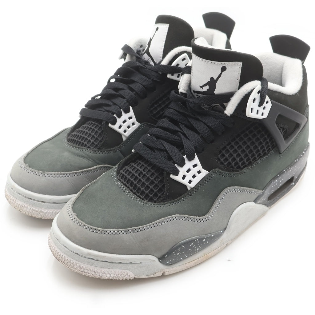 NIKE(ナイキ) AIR JORDAN 4 RETRO Fear エアジョーダン レトロ フィアー ミッドカットスニーカー ブラック/グレー US9.5/27.5cm FQ8138-002