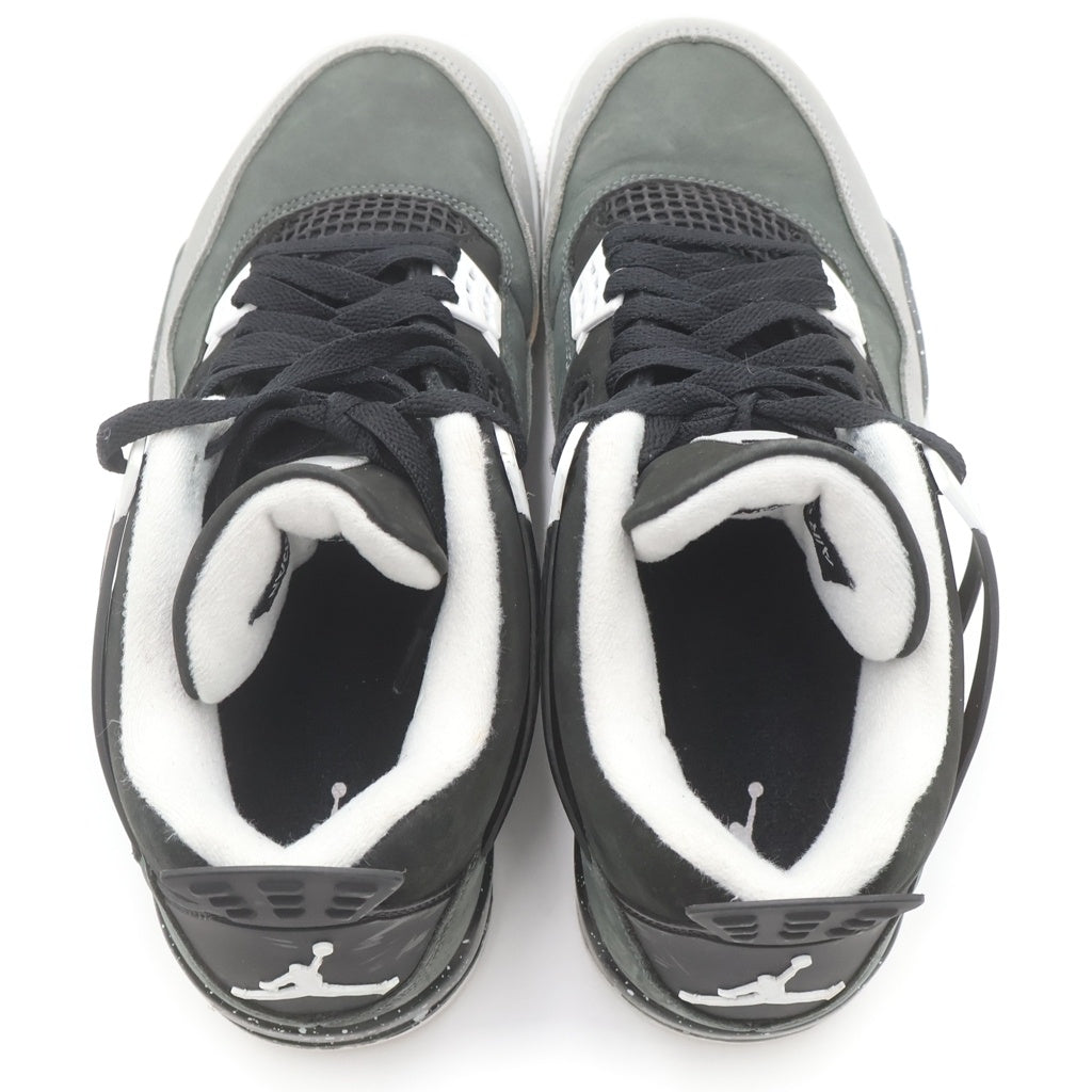NIKE(ナイキ) AIR JORDAN 4 RETRO Fear エアジョーダン レトロ フィアー ミッドカットスニーカー ブラック/グレー US9.5/27.5cm FQ8138-002