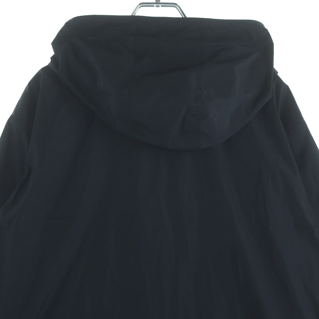 JIL SANDER(ジルサンダー) Nylon Zipup Fooded ナイロン ジップアップ フーディー ブラック JSMK410746