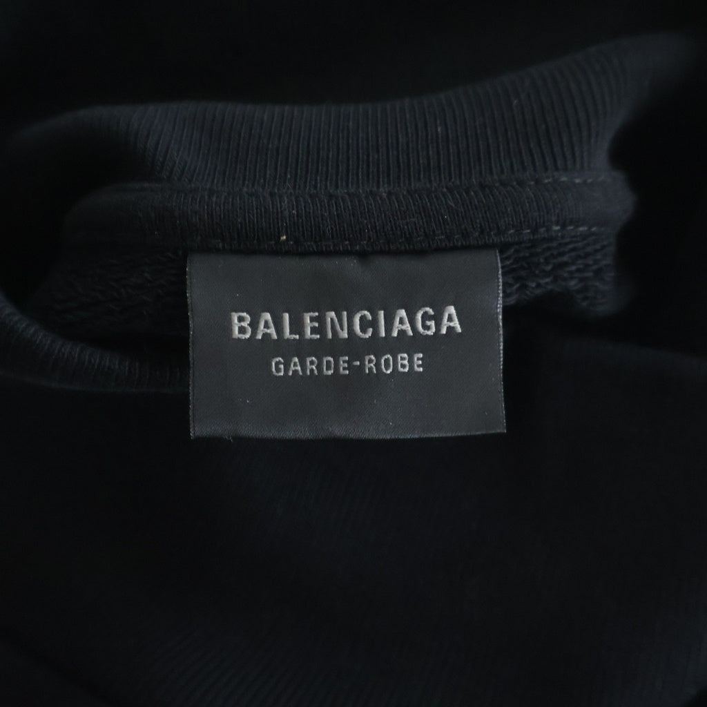 BALENCIAGA(バレンシアガ) GRADE ROBE SWEATSHIRT ギャルド ローブ ハイネック 長袖スウェット トレーナー ブラック 783143 TPV09