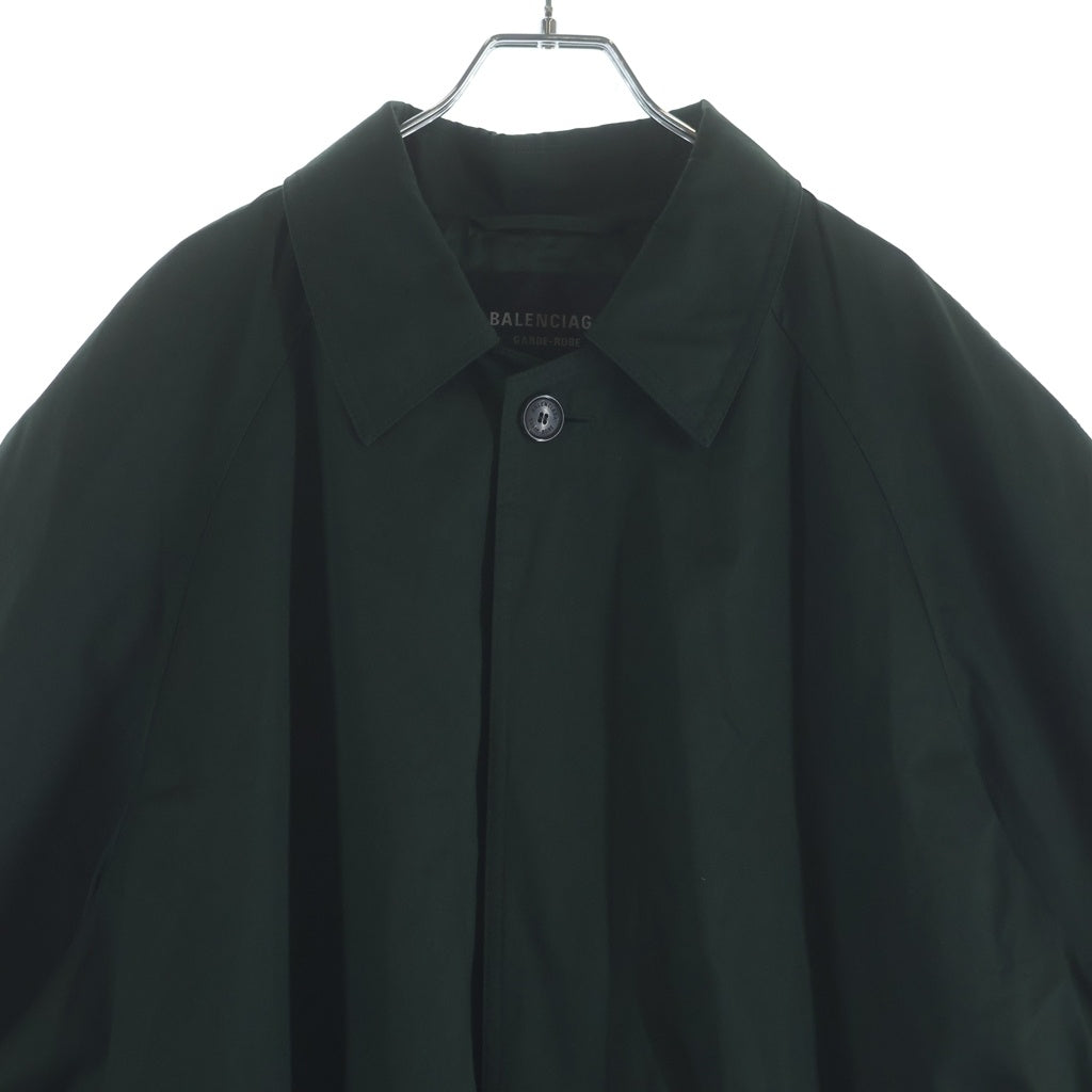 BALENCIAGA(バレンシアガ) Tie waist coat コットン タイ ウエスト コート グリーン 814381 TBP01