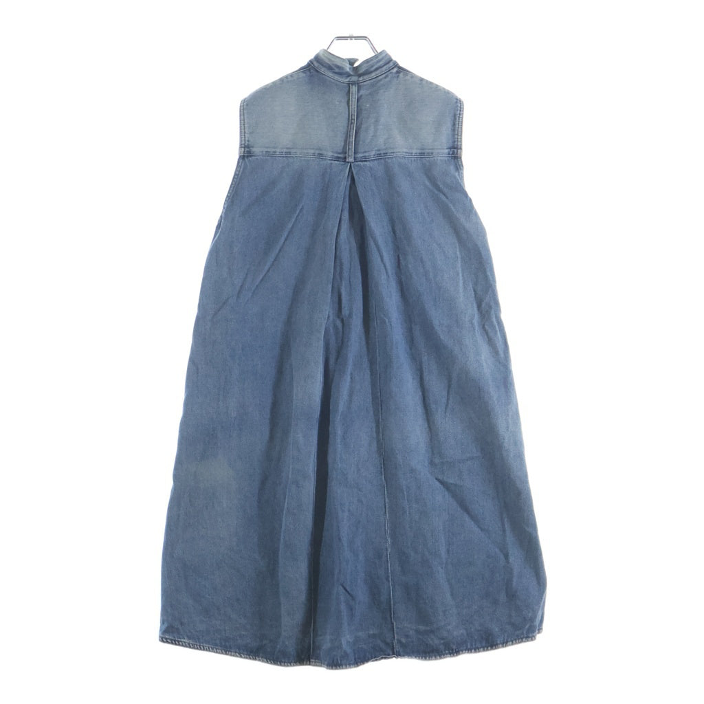 MM6 Maison Margiela(エムエムシックスメゾンマルジェラ) ハーフボタン ノースリーブ デニムワンピース インディゴ レディース S32CT0956 S30460