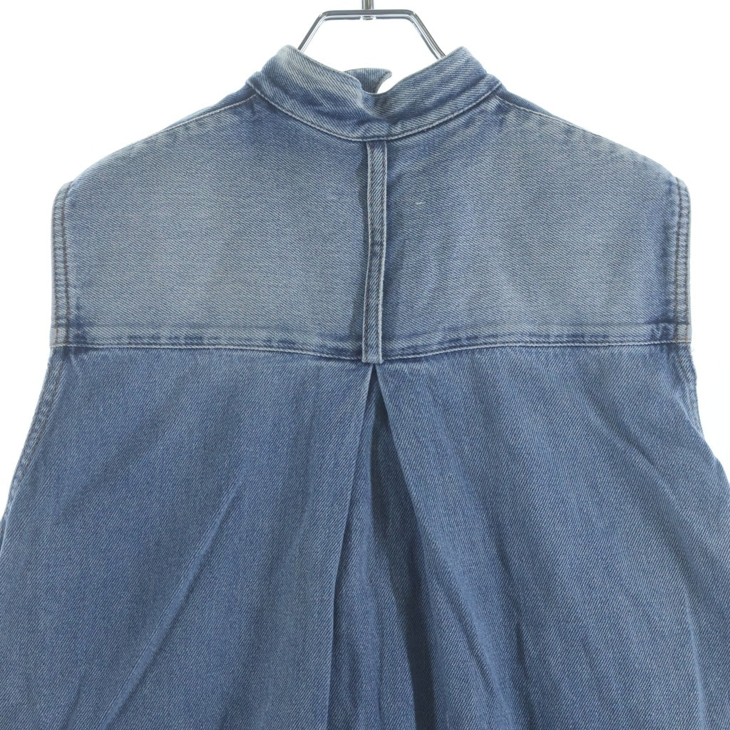MM6 Maison Margiela(エムエムシックスメゾンマルジェラ) ハーフボタン ノースリーブ デニムワンピース インディゴ レディース S32CT0956 S30460