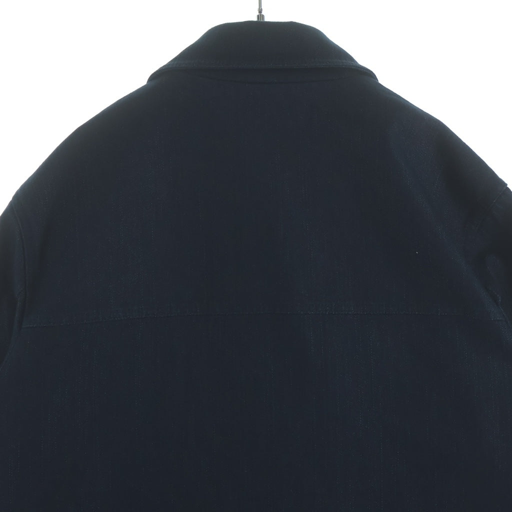 MONCLER(モンクレール) 26AW HADERU GIUBBOTTO 袖ロゴワッペン デニム カバーオール インディゴ L20911G00005 598X1