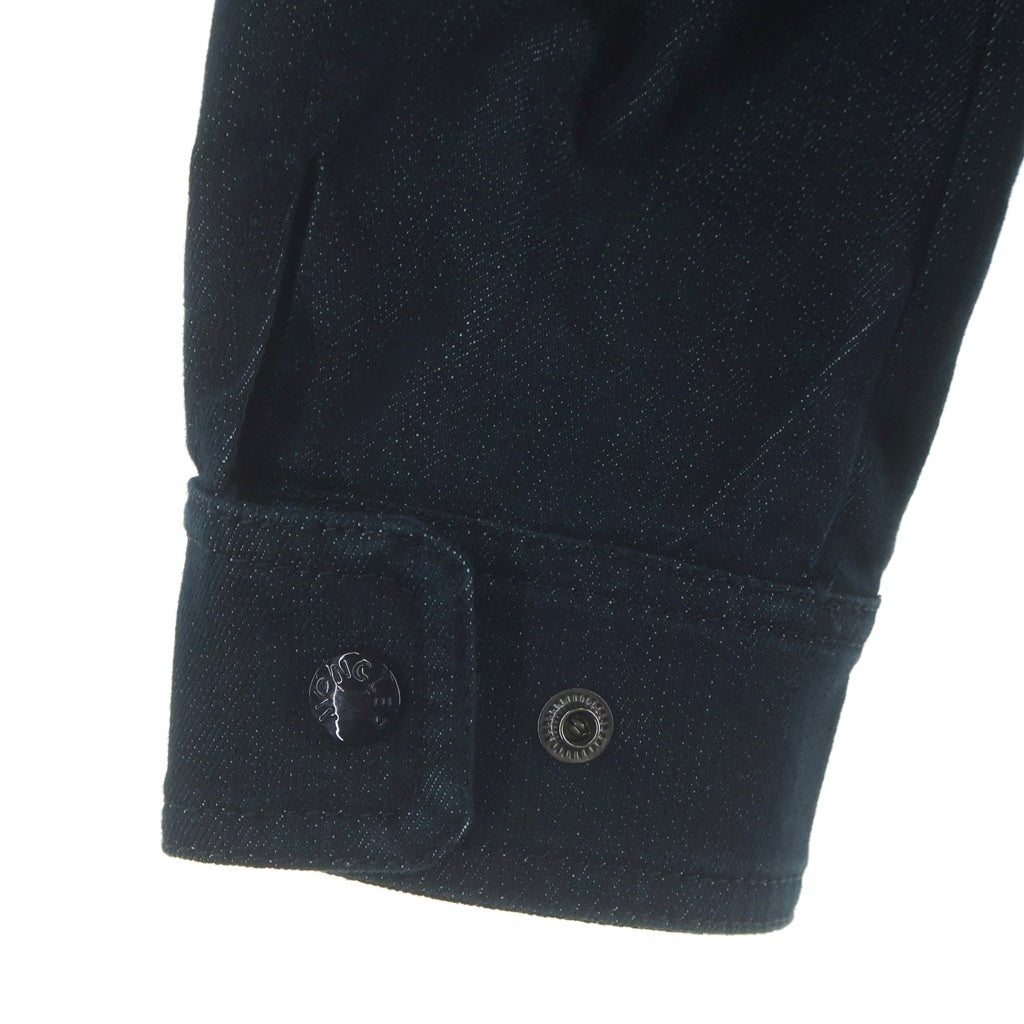 MONCLER(モンクレール) 26AW HADERU GIUBBOTTO 袖ロゴワッペン デニム カバーオール インディゴ L20911G00005 598X1