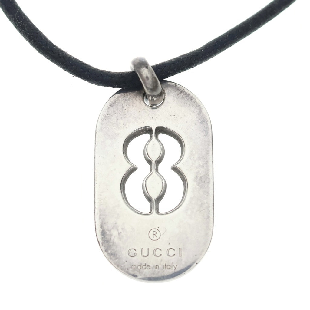 GUCCI(グッチ) No.8 カットアウト プレート ネックレス 925 シルバー