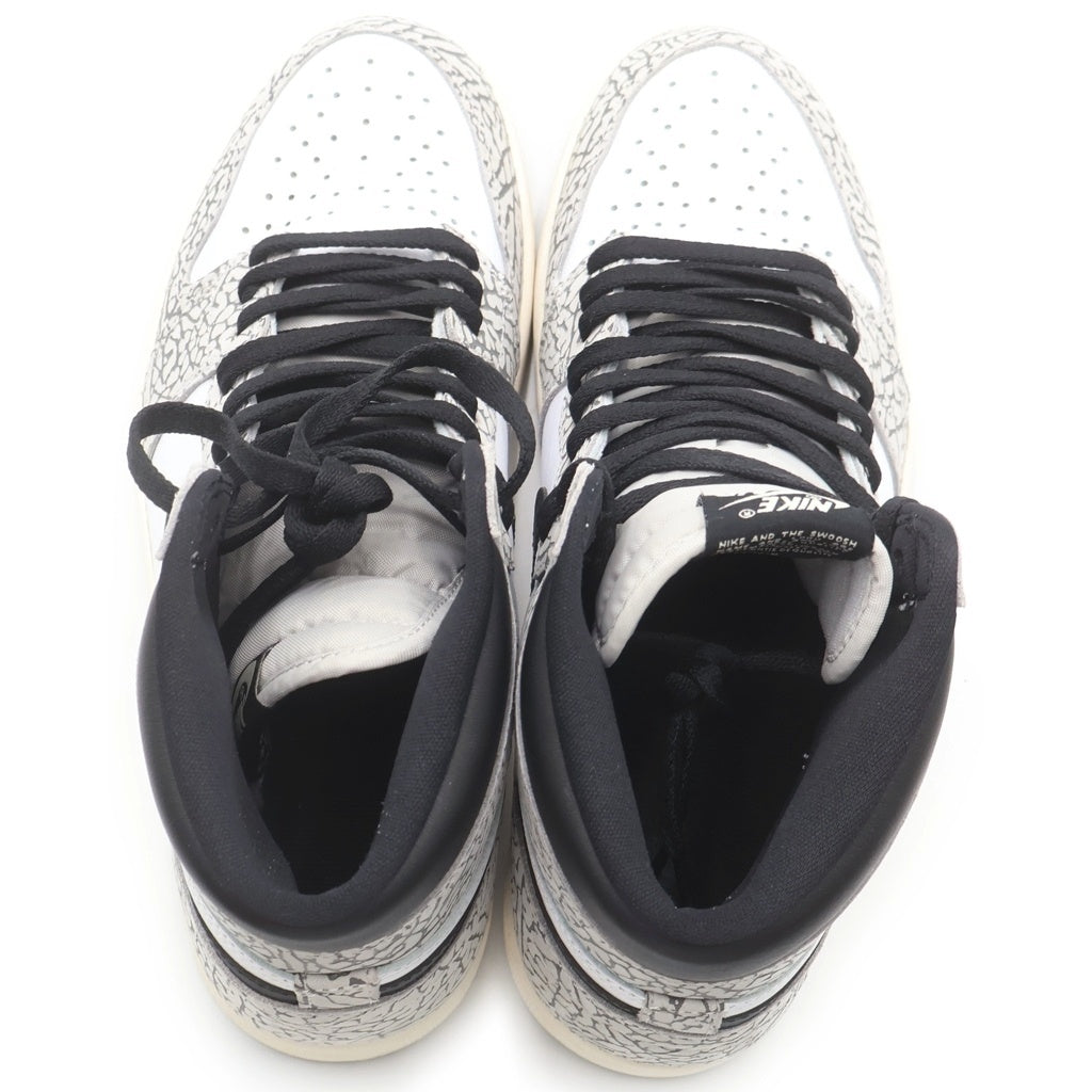 NIKE(ナイキ) AIR JORDAN 1 RETRO HIGH OG WHITE CEMENT ELEPHANT DZ5485-052 エアジョーダン1 ホワイトセメント サファリ ハイカットスニーカー グレーUS10.5/28.5cm