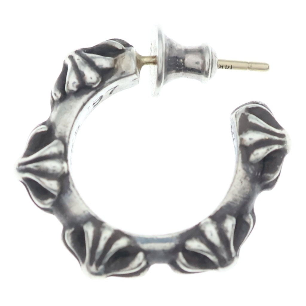 CHROME HEARTS(クロムハーツ) HOOP CROSS クロスバンド フープピアス シルバー BCA100
