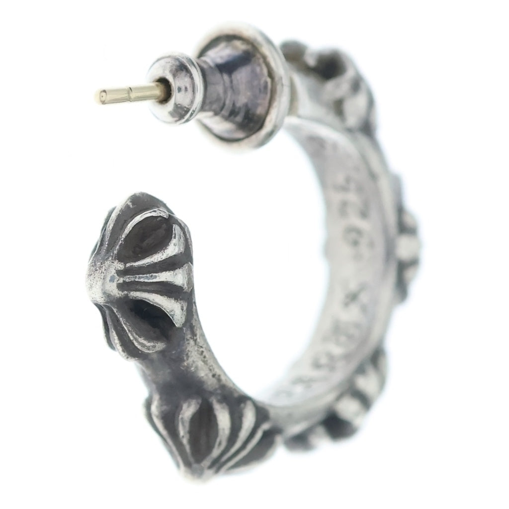 CHROME HEARTS(クロムハーツ) HOOP CROSS クロスバンド フープピアス シルバー BCA100