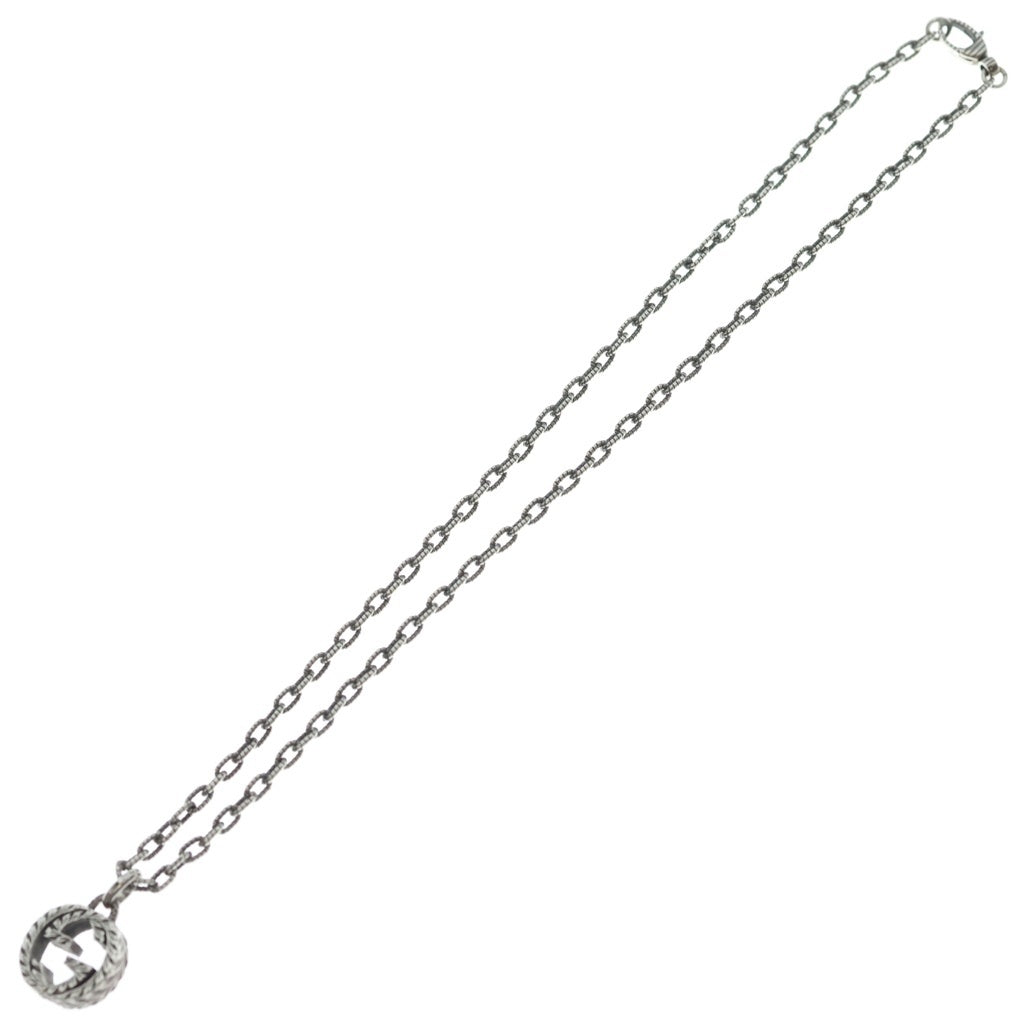 GUCCI(グッチ) インターロッキングG ペンダント ネックレス シルバー 455307