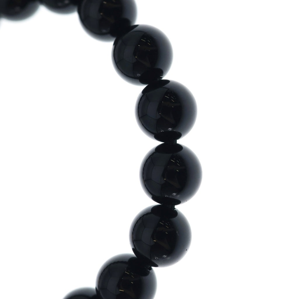 CHROME HEARTS(クロムハーツ) 8mm 22K BEAD ビーズブレスレット ブラック/ゴールド