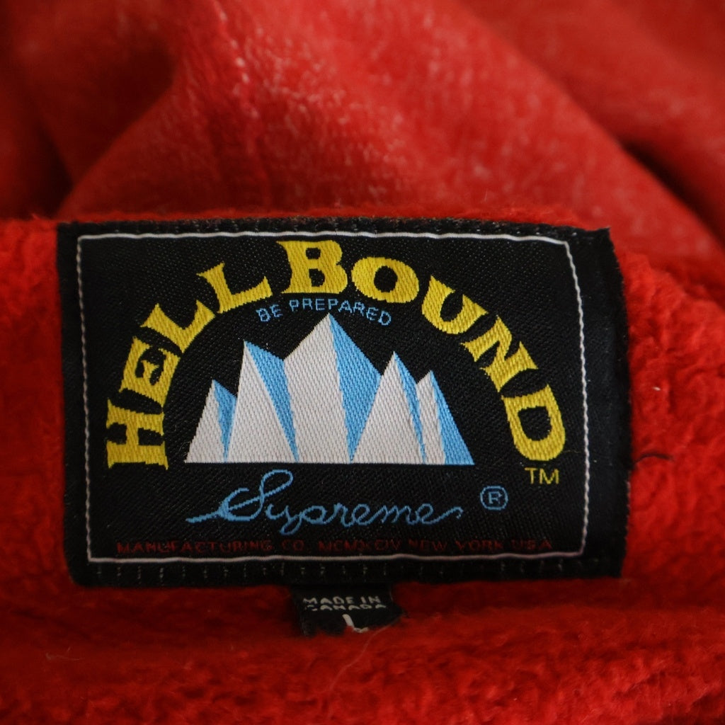 SUPREME(シュプリーム) 11AW ×HELL BOUND Zip Up Hoodie ジップアップ パーカー フーディー レッド