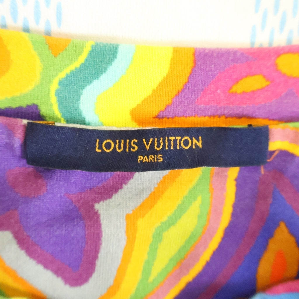 LOUIS VUITTON(ルイヴィトン) 21SS プリンテッドダミエ クルーネック 半袖Tシャツカットソー マルチカラー RM211 NPG HKY74W
