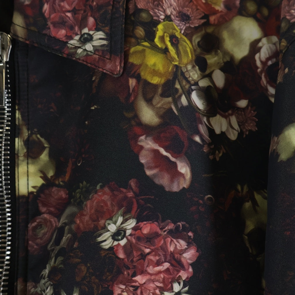DIOR(ディオール) 17SS xTORU KAMEI Vanitas Skull Flower Bomber Jacket 亀井徹 ヴァニタススカルフラワー ボンバージャケット マルチカラー 763C477A3999
