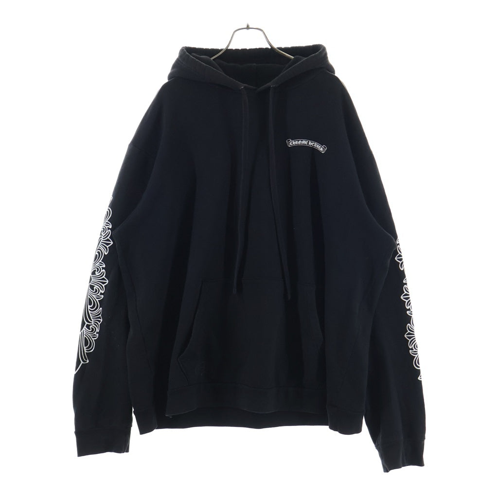CHROME HEARTS(クロムハーツ) Dagger Eye Chart Pullover Hoodie ダガーアイチャート バックプリント プルオーバー パーカー ブラック