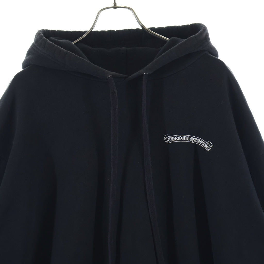 CHROME HEARTS(クロムハーツ) Dagger Eye Chart Pullover Hoodie ダガーアイチャート バックプリント プルオーバー パーカー ブラック