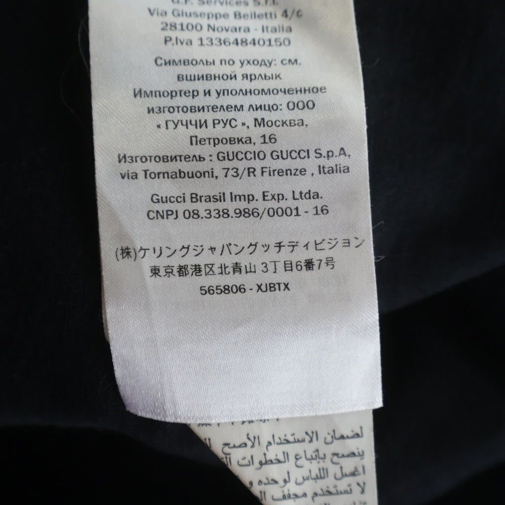 GUCCI(グッチ) Manifesto Oversize T-Shirt マニフェスト オーバーサイズTシャツ ショートスリーブカットソー ブラック 565806 XJBTX