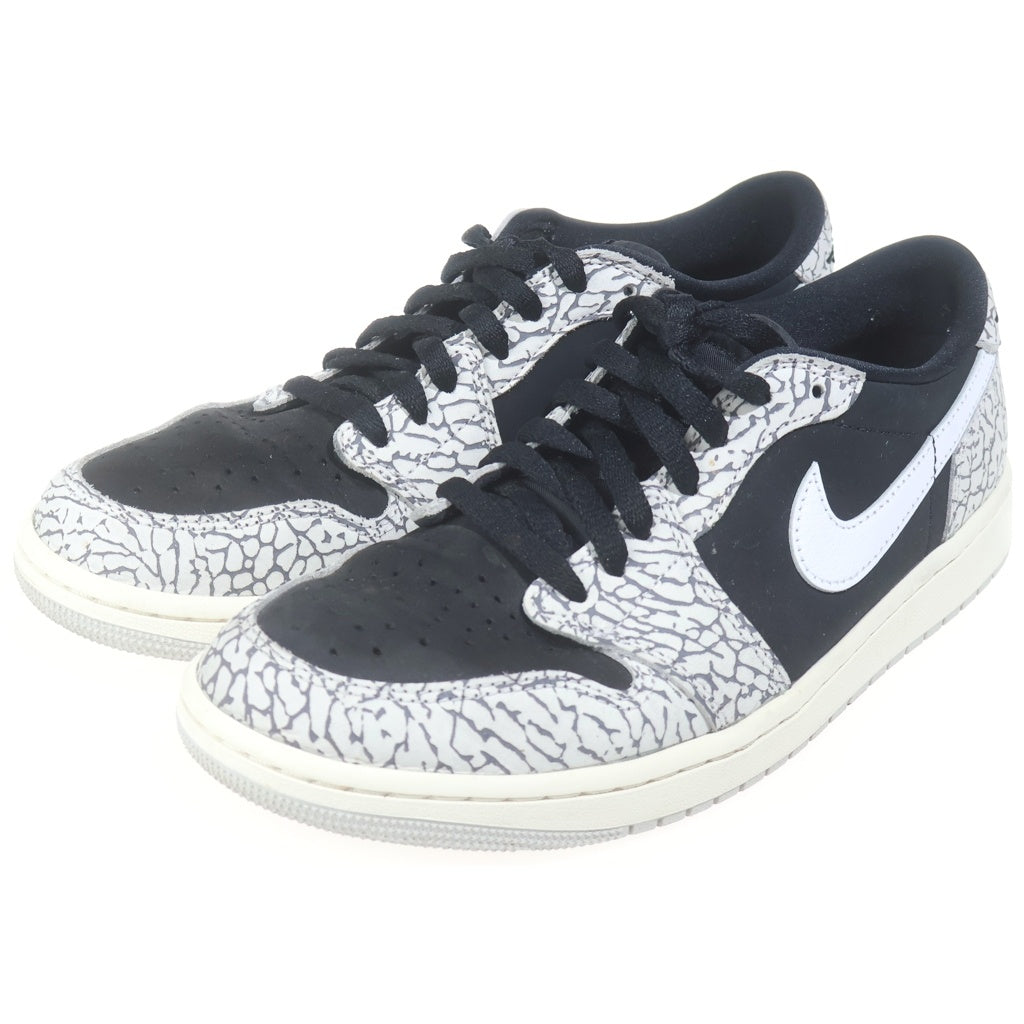NIKE(ナイキ) AIR JORDAN 1 RETRO LOW OG BLACK CEMENT エアジョーダン1 レトロ ブラックセメント ローカットスニーカー グレー/ブラック US9.5/27.5cm CZ0790-001