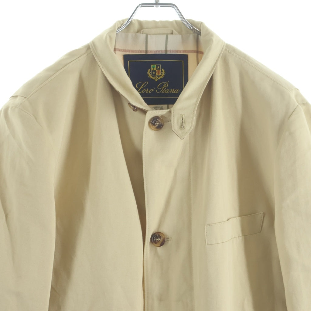 Loro Piana(ロロピアーナ) Roadster Villa d'Este フルボタン ジップアップジャケット クリーム