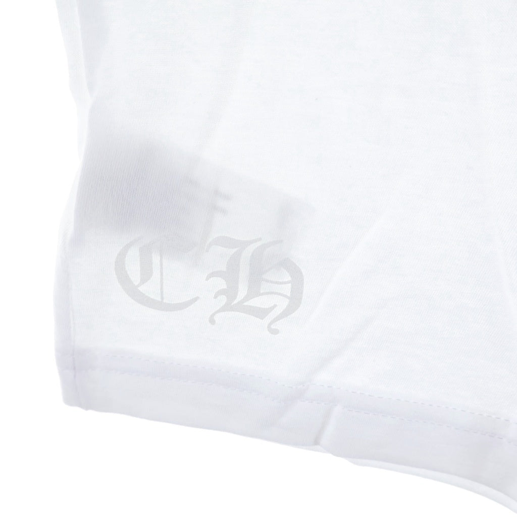 CHROME HEARTS(クロムハーツ) CH T-SHIRT バックホースシュープリント 半袖Tシャツ ホワイト