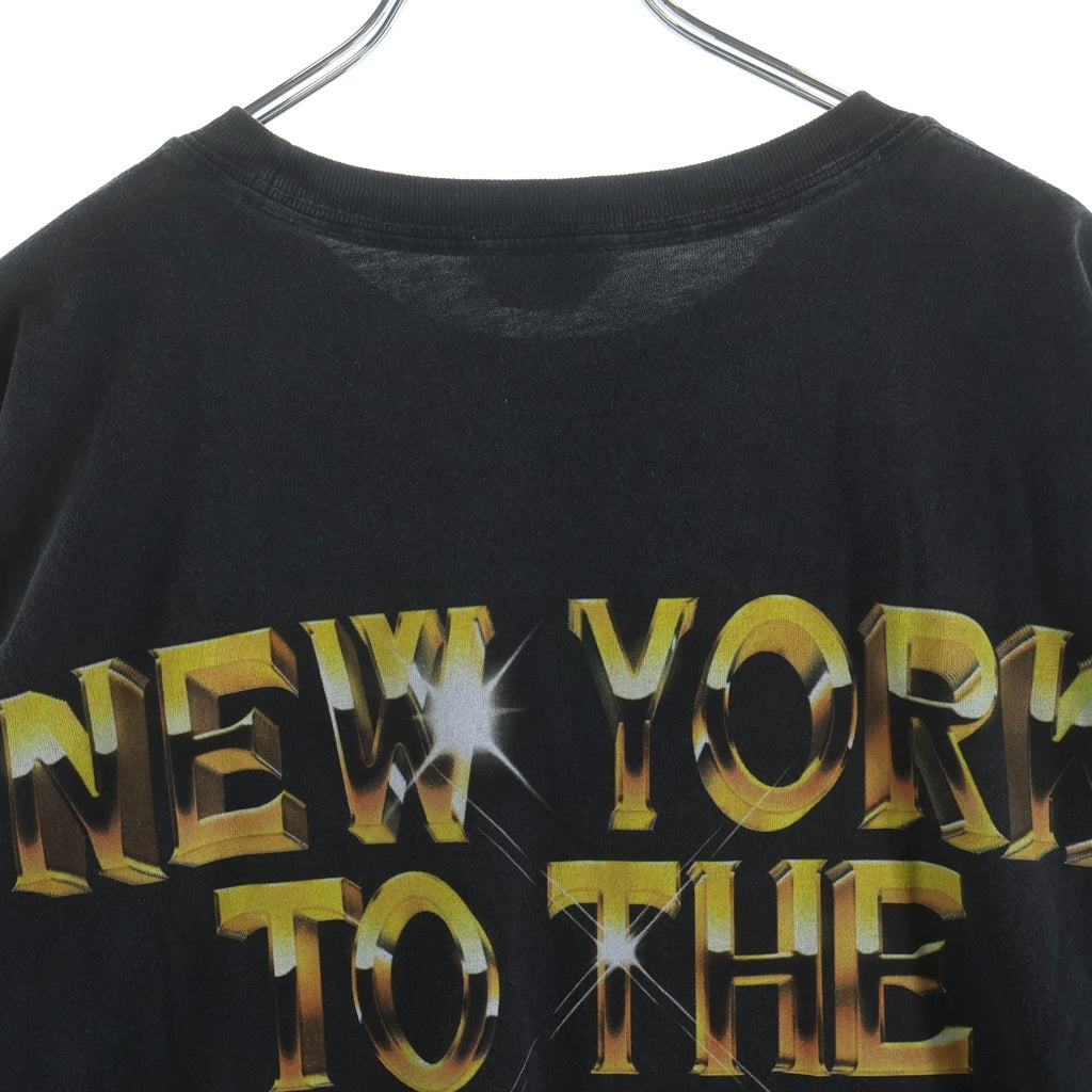 KITH(キス) ×New York Knicks ニューヨックニックス グラフィック フロントプリント クルーネック 半袖Tシャツ ブラック 25-073-060-0087-4-0
