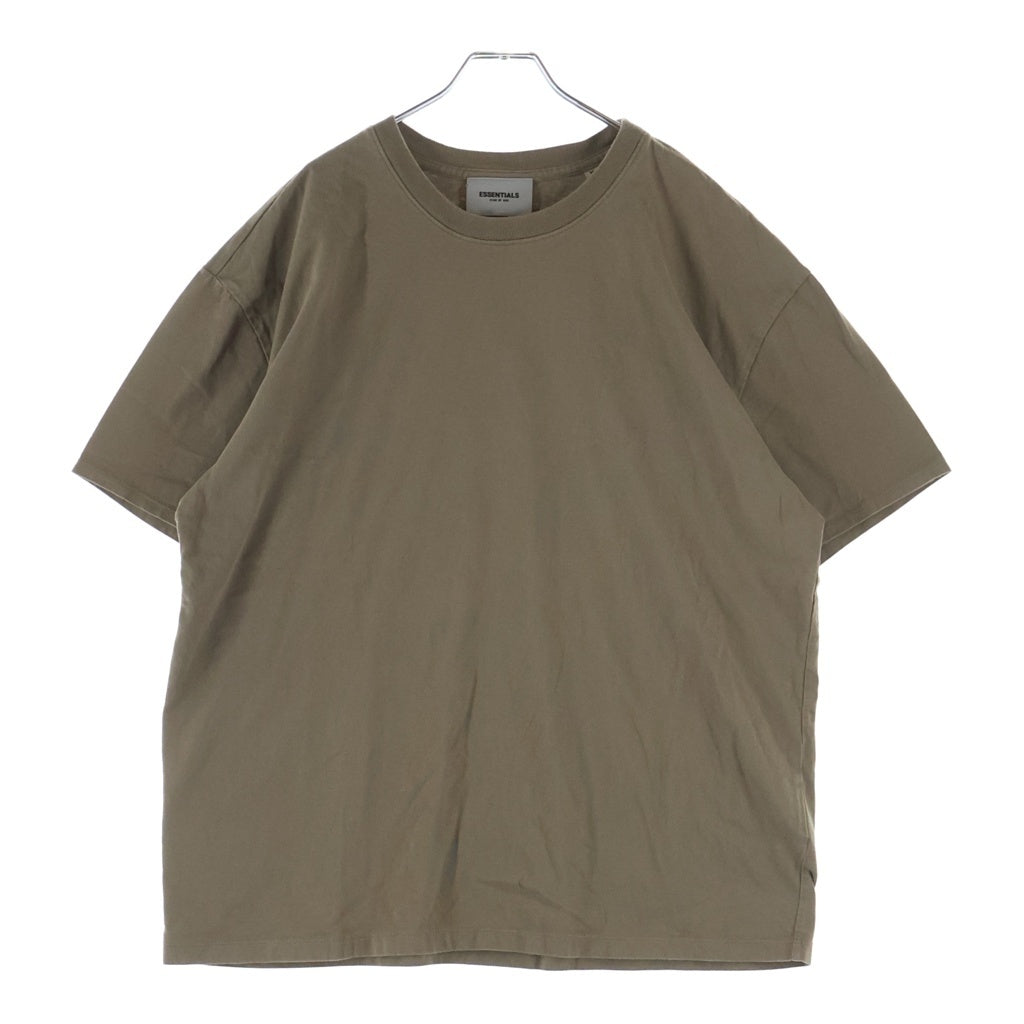 FEAR OF GOD ESSENTIALS(フィアオブゴッド エッセンシャルズ) バックラバーロゴプリント クルーネック 半袖Tシャツ ベージュ
