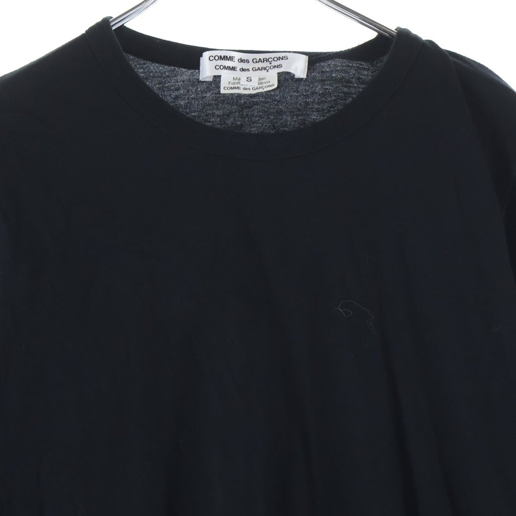 COMME des GARCONS COMME des GARCONS(コムデギャルソンコムデギャルソン) フリル クルーネック長袖Tシャツ ロングスリーブカットソー ブラック レディース RC-T034