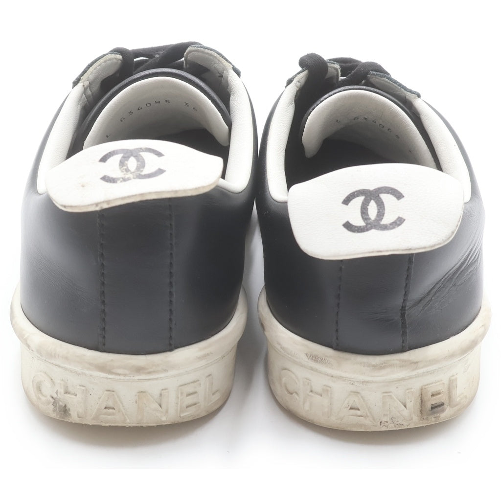 CHANEL(シャネル) ココマーク ロゴラバータグ ローカットスニーカー ブラック G34085 レディース