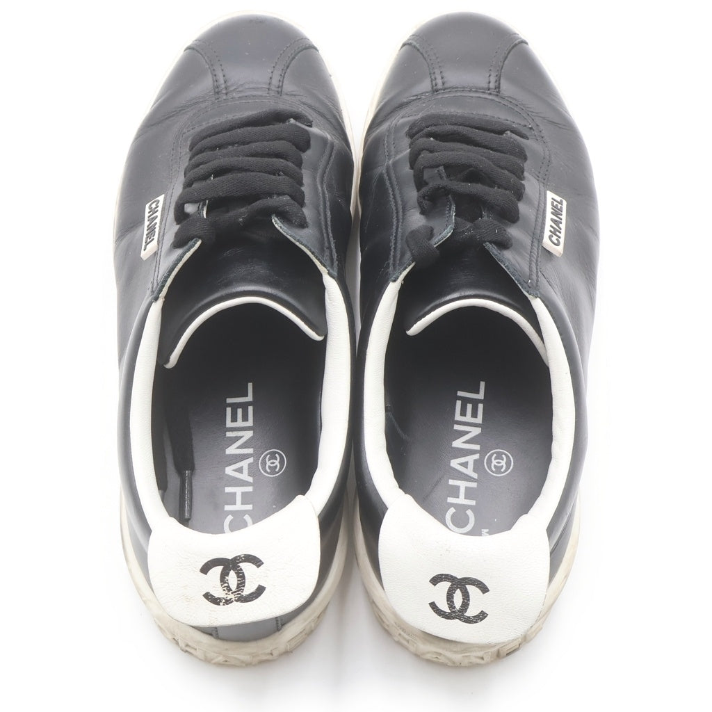 CHANEL(シャネル) ココマーク ロゴラバータグ ローカットスニーカー ブラック G34085 レディース