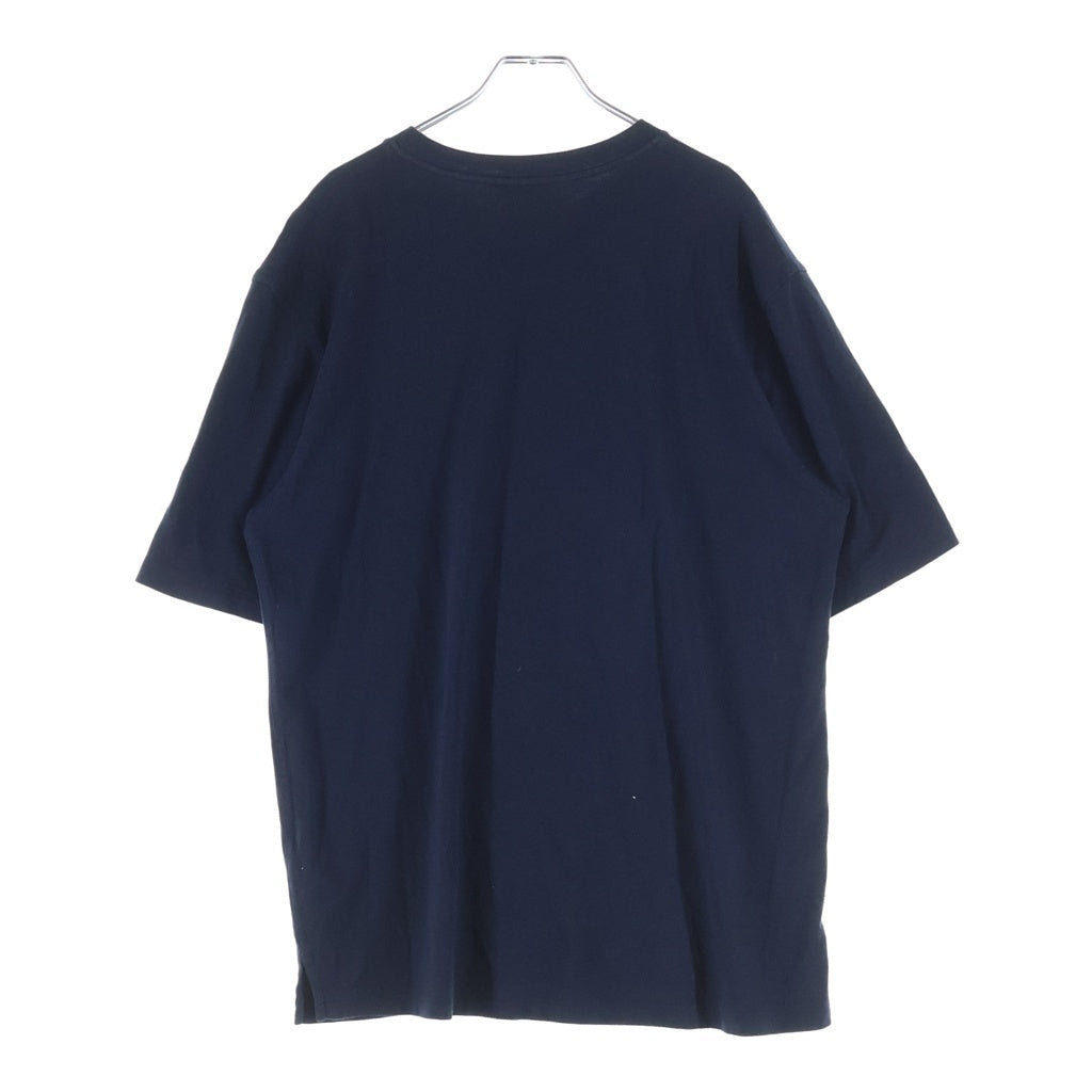 HERMES(エルメス) MEGA Chariot 3D フロントプリント クルーネック 半袖Tシャツ ネイビー