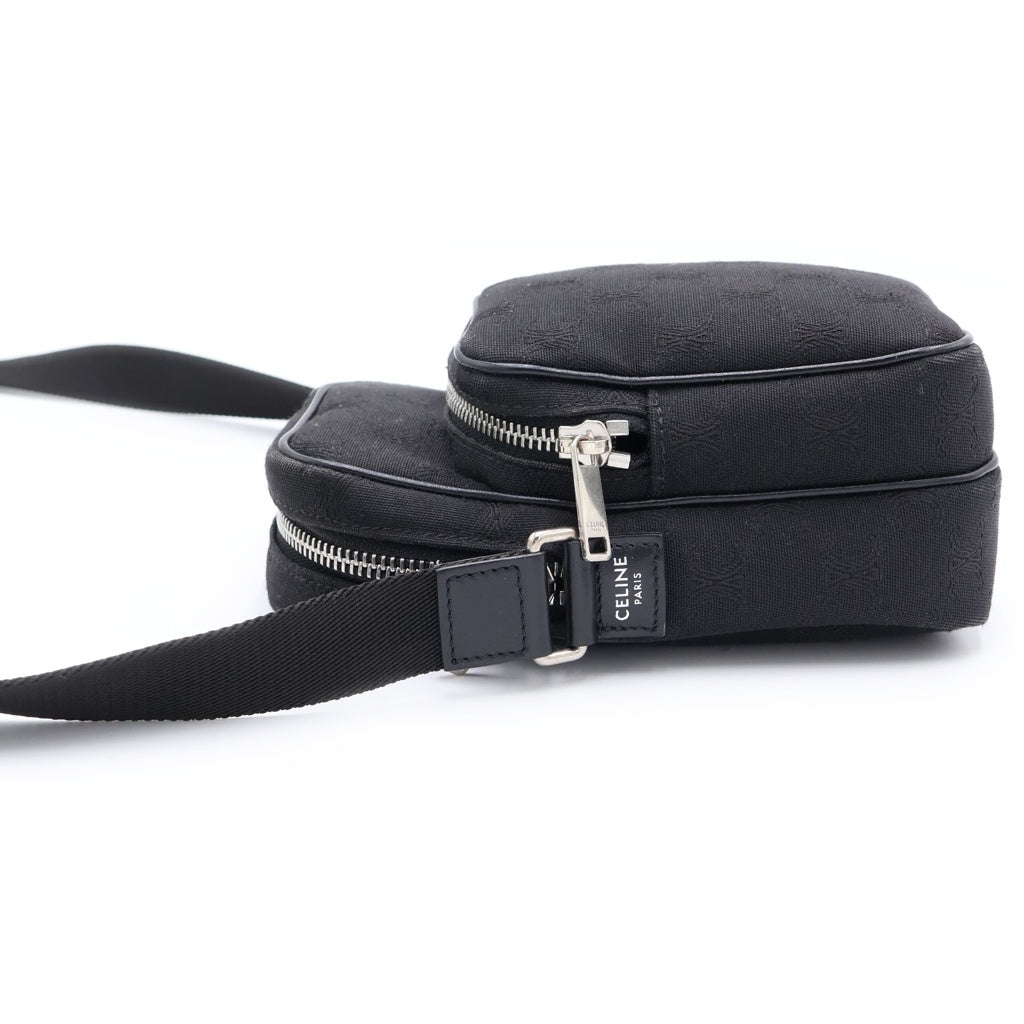 CELINE(セリーヌ) Mini Pocket Shoulder Bag ミニポケット ショルダーバッグ トリオンフ クロスボディーバッグ ブラック レディース