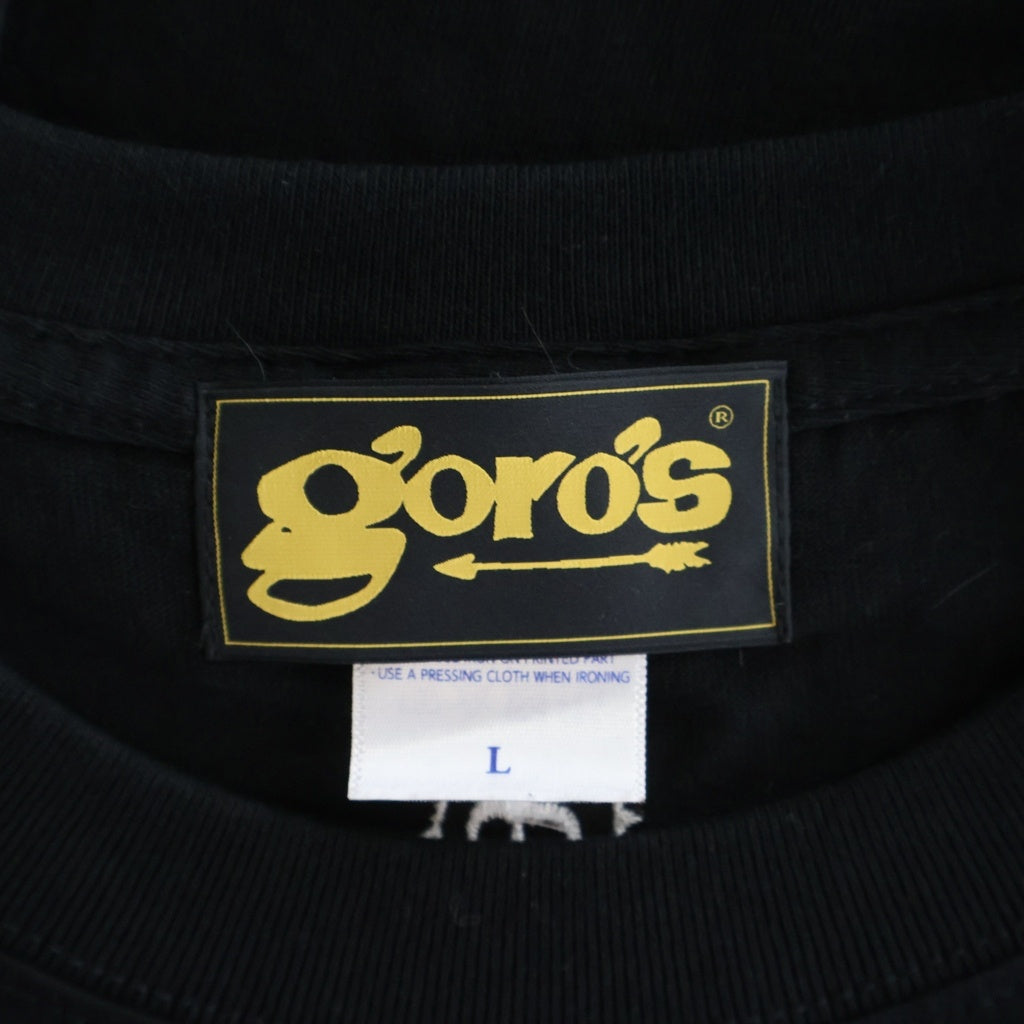 goro's(ゴローズ) 新型 mitakuye oyasin 胸ポケット 半袖 クルーネック Tシャツ カットソー ブラック