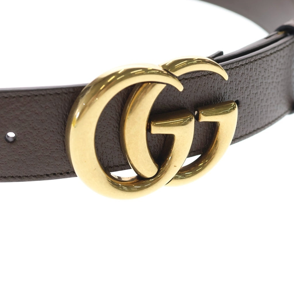 GUCCI(グッチ) ×adidas アディダス GGロゴバックル トレフォイル ベルト ブラウン 406831 480199