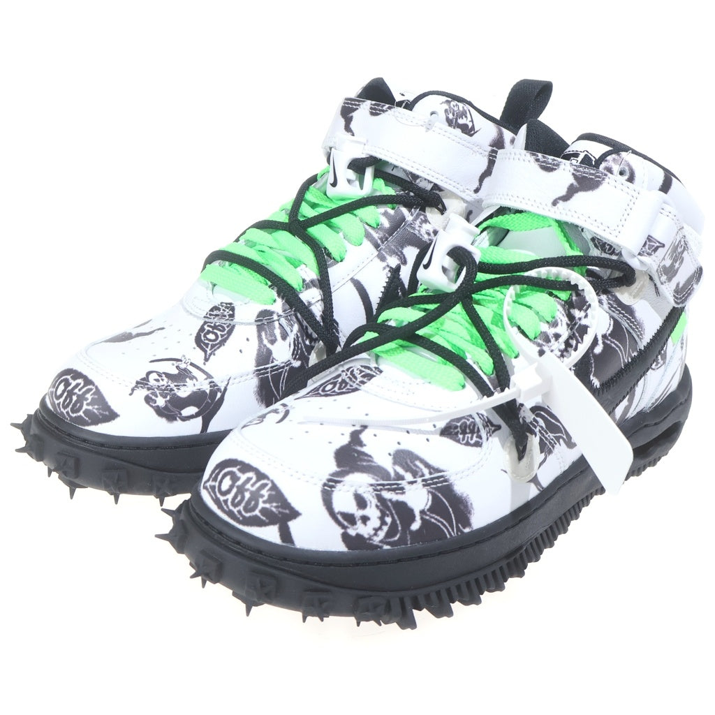 NIKE(ナイキ) ×OFF WHITE オフホワイト Air Force 1 Mid Grim Reaper エアフォース1 ミッド グリムリーパー ハイカットスニーカー US9.5/27.5cm DR0500 102