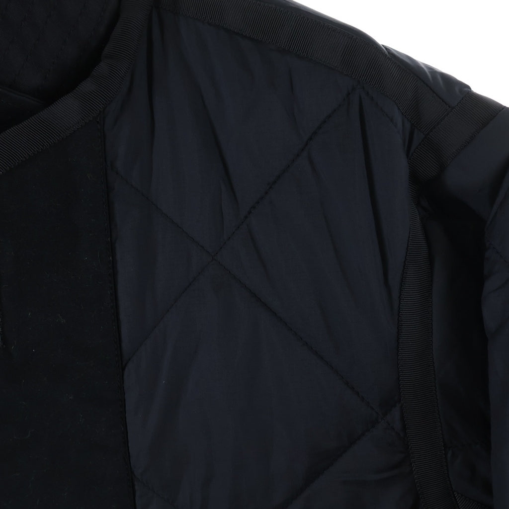 Sacai(サカイ) 22AW ナイロン キルティング ジップアップジャケット ブラック 22-05500