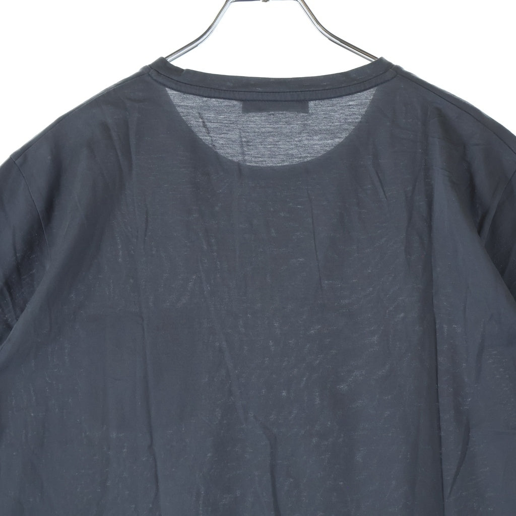 PRADA(プラダ) クルーネック ロゴポケット 半袖Tシャツ ショートスリーブカットソー グレー UJN006 R131 1GAW