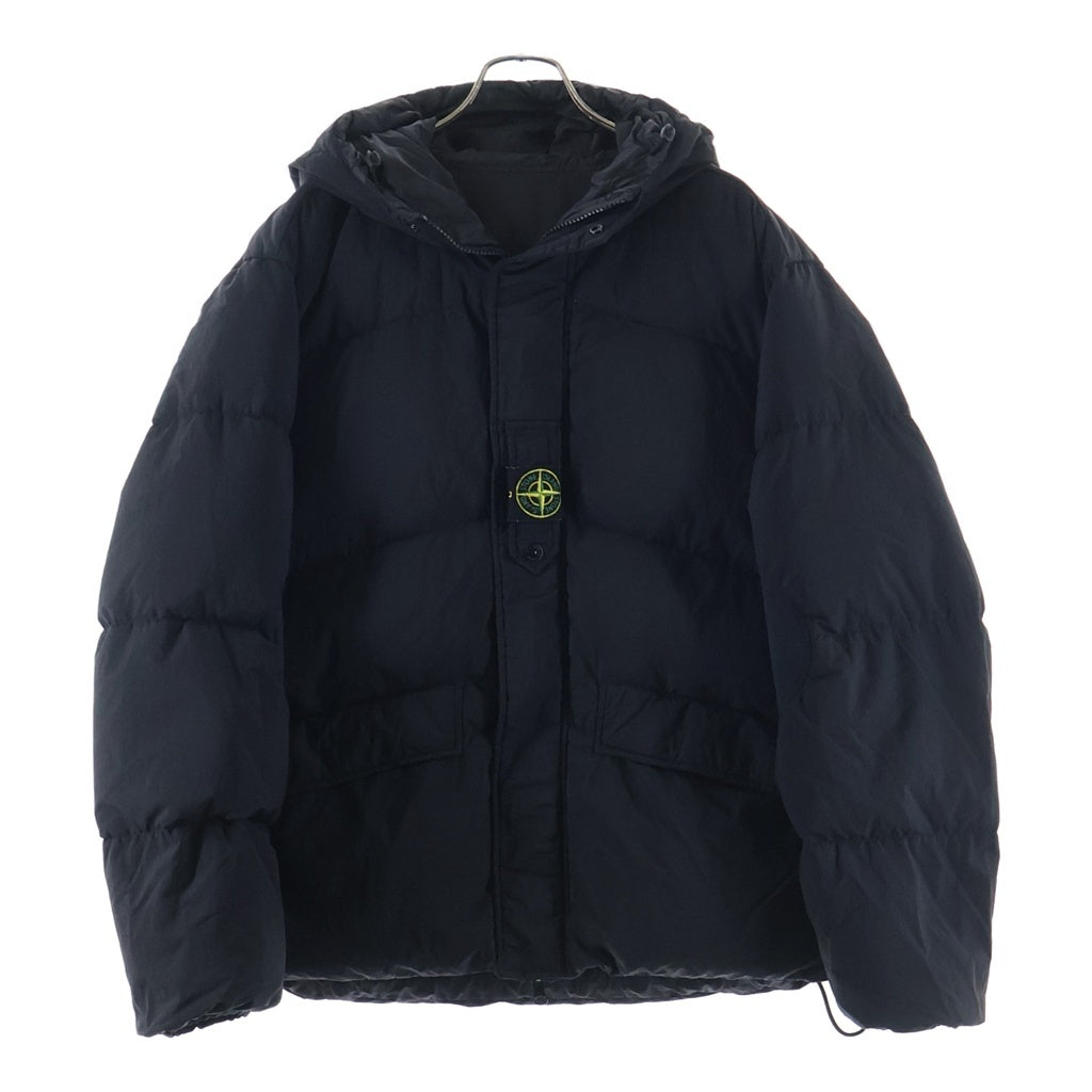 STONE ISLAND(ストーンアイランド) ナイロン メタル リバーシブルフーディ ダウンジャケット ブラック 791542719
