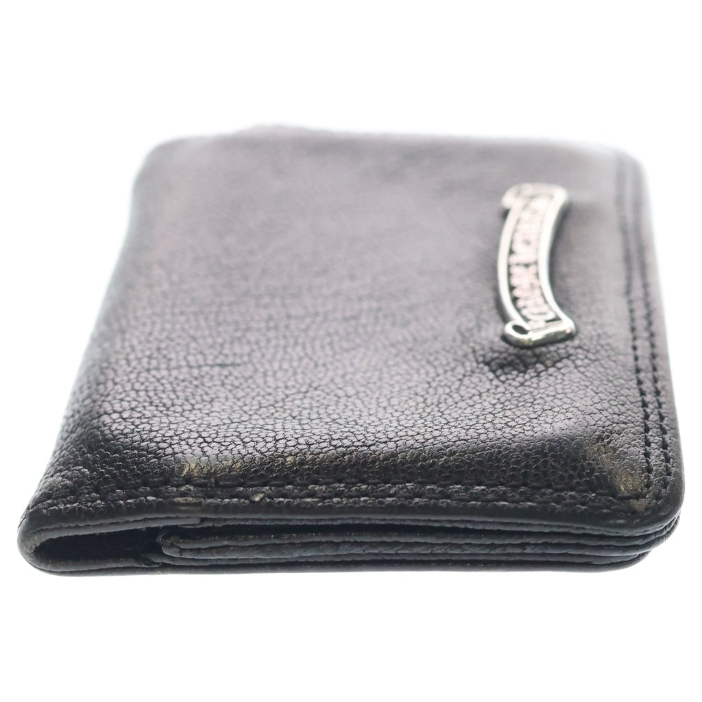 CHROME HEARTS(クロムハーツ) CARD CASE グロメット付き レザーカードケース ブラック/ネイビー