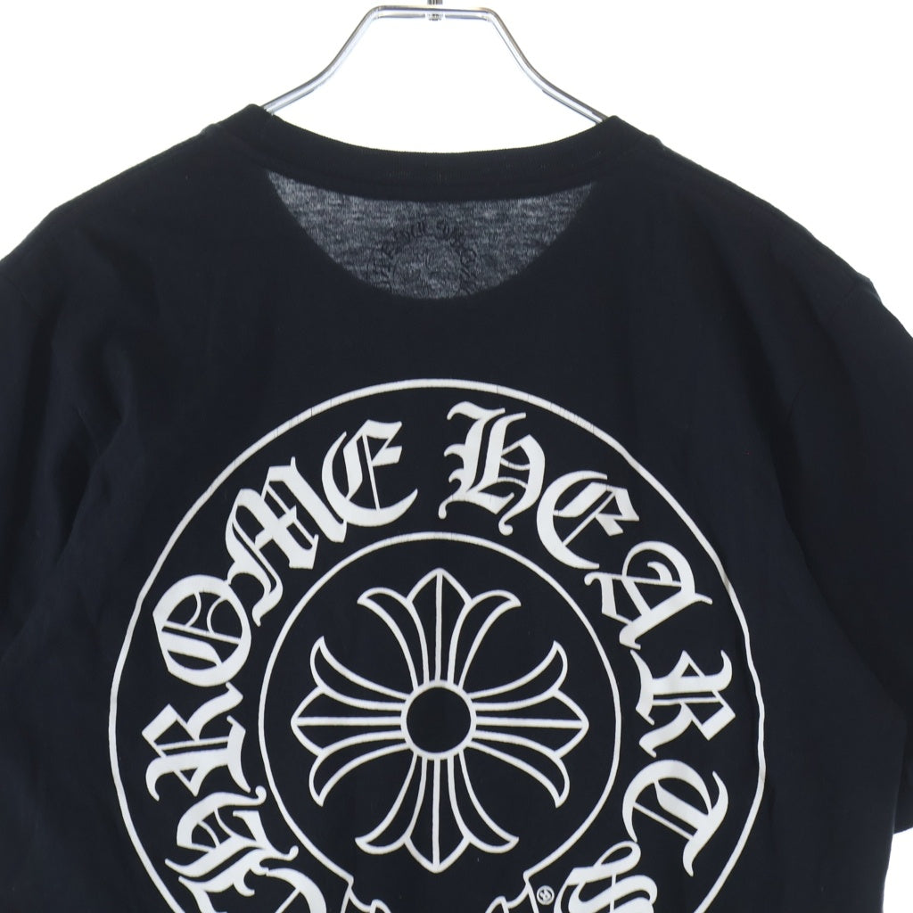 CHROME HEARTS(クロムハーツ) HORSESHOE S/S TEE ホースシュープリント ポケット半袖Tシャツ カットソー ブラック